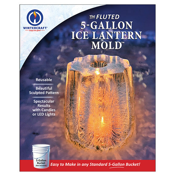 The Fluted 5-Gallon Ice Lantern Mold - NEW!