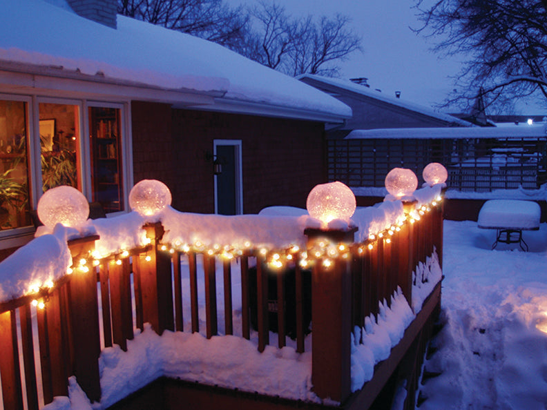 Deluxe Kit with Waterproof LED Puck Light with Remote - Makes 12 Ice Globe Lanterns