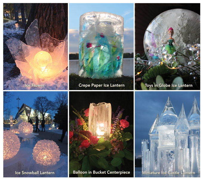 Ice Luminary Magic - 224 page full color DIY book - Wintercraft - Minneapolis, MN