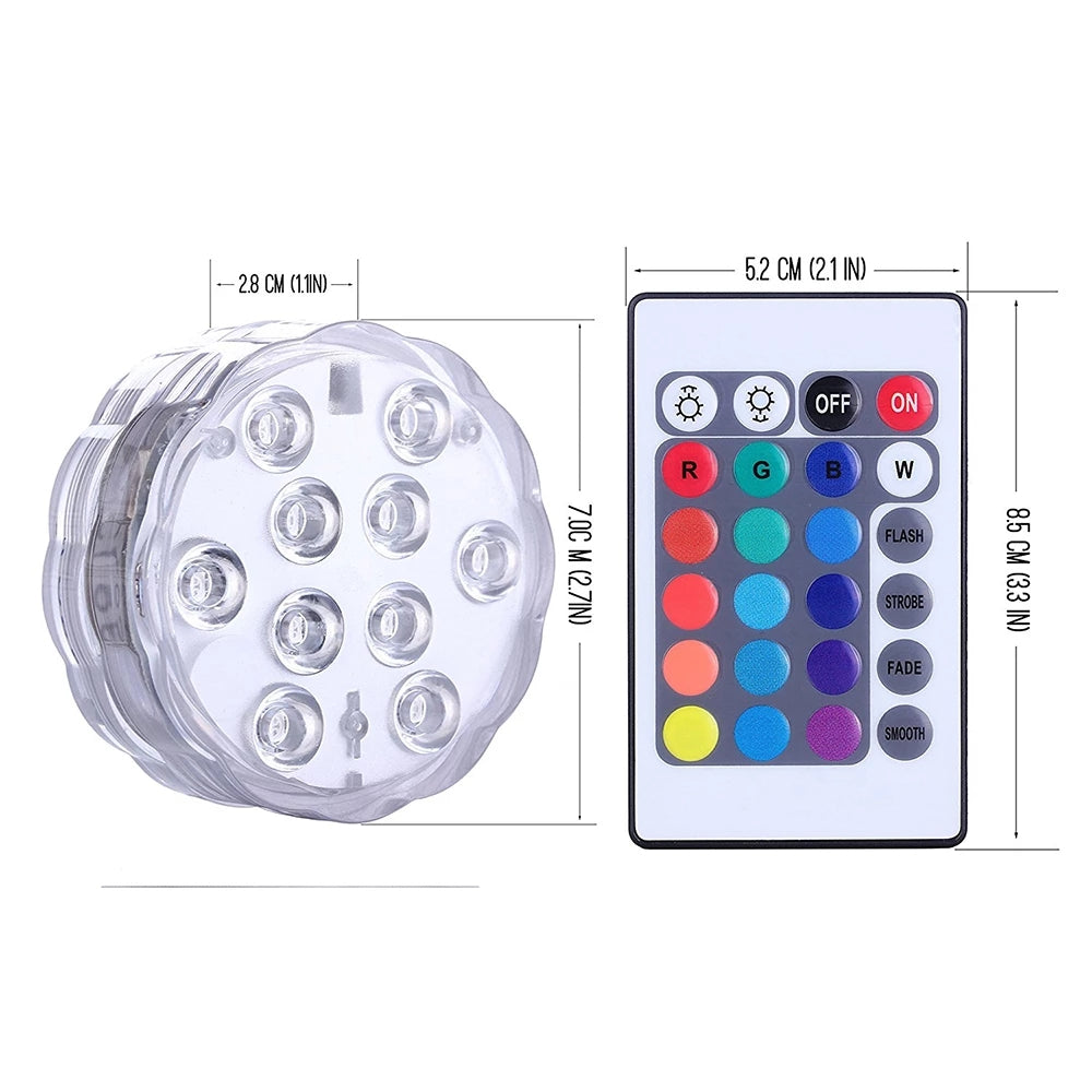 Color Rotating Waterproof LED for Ice Lanterns Wintercraft